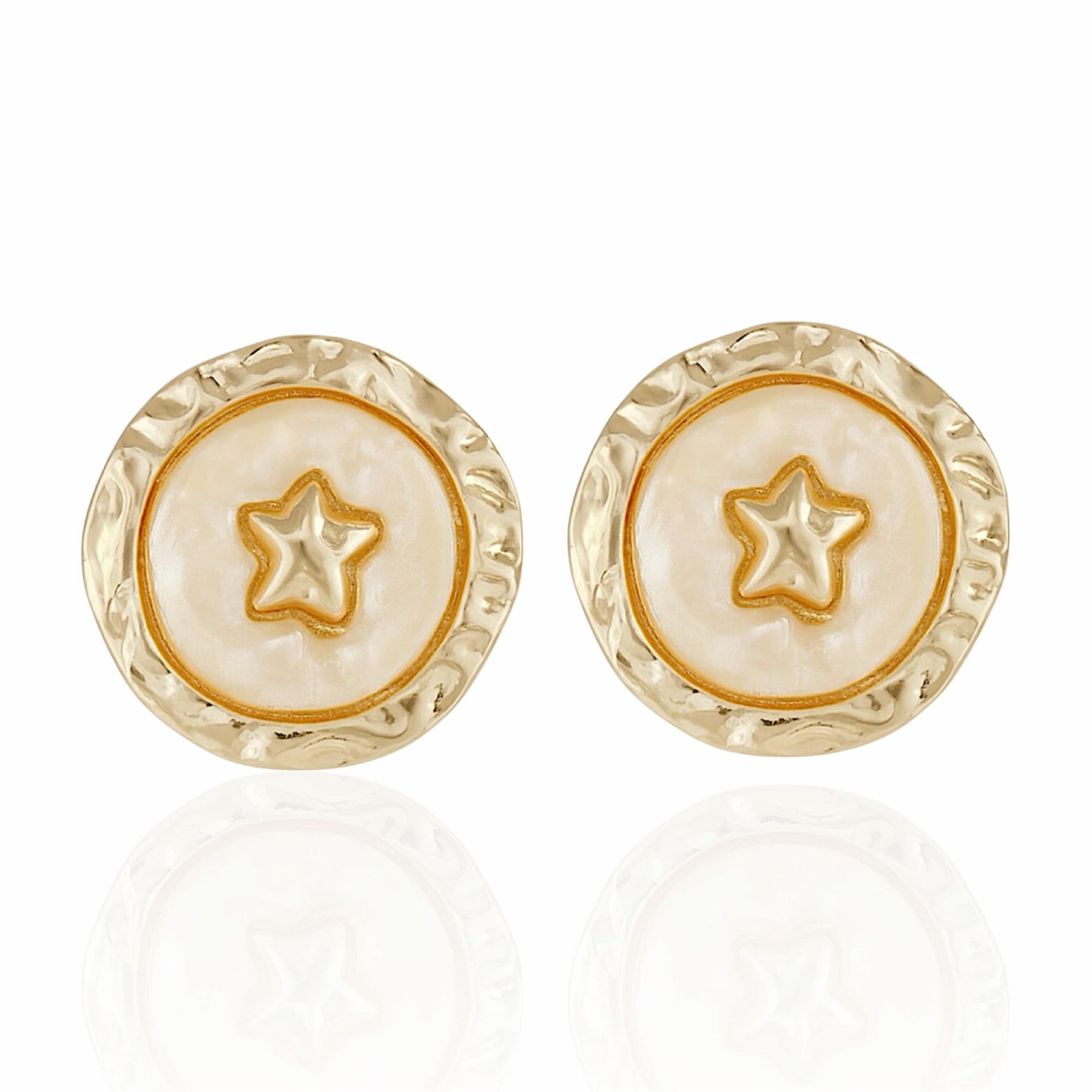 Brinco Resina Dourado