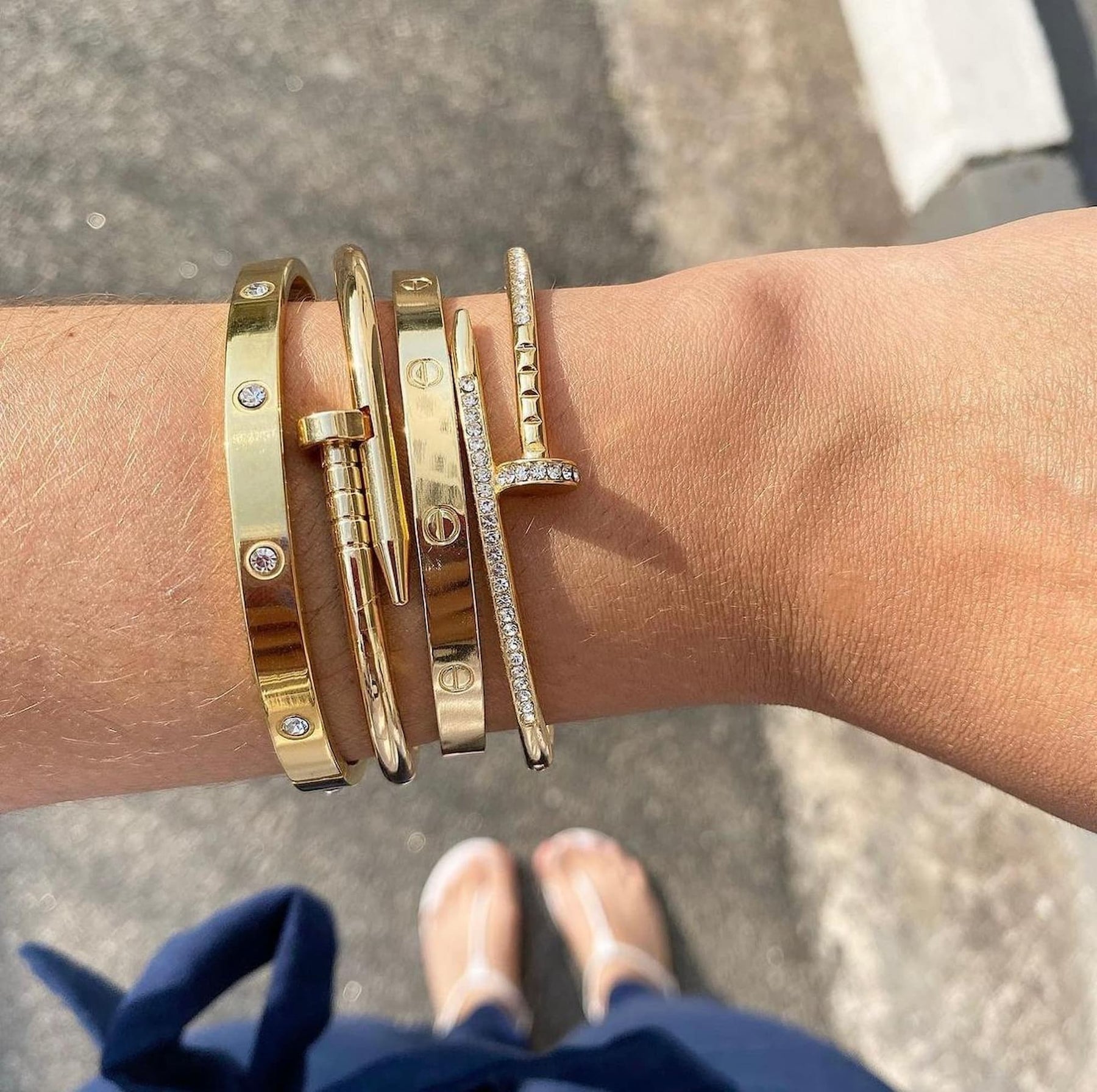 Bracelete Aço Inoxidável Articulável