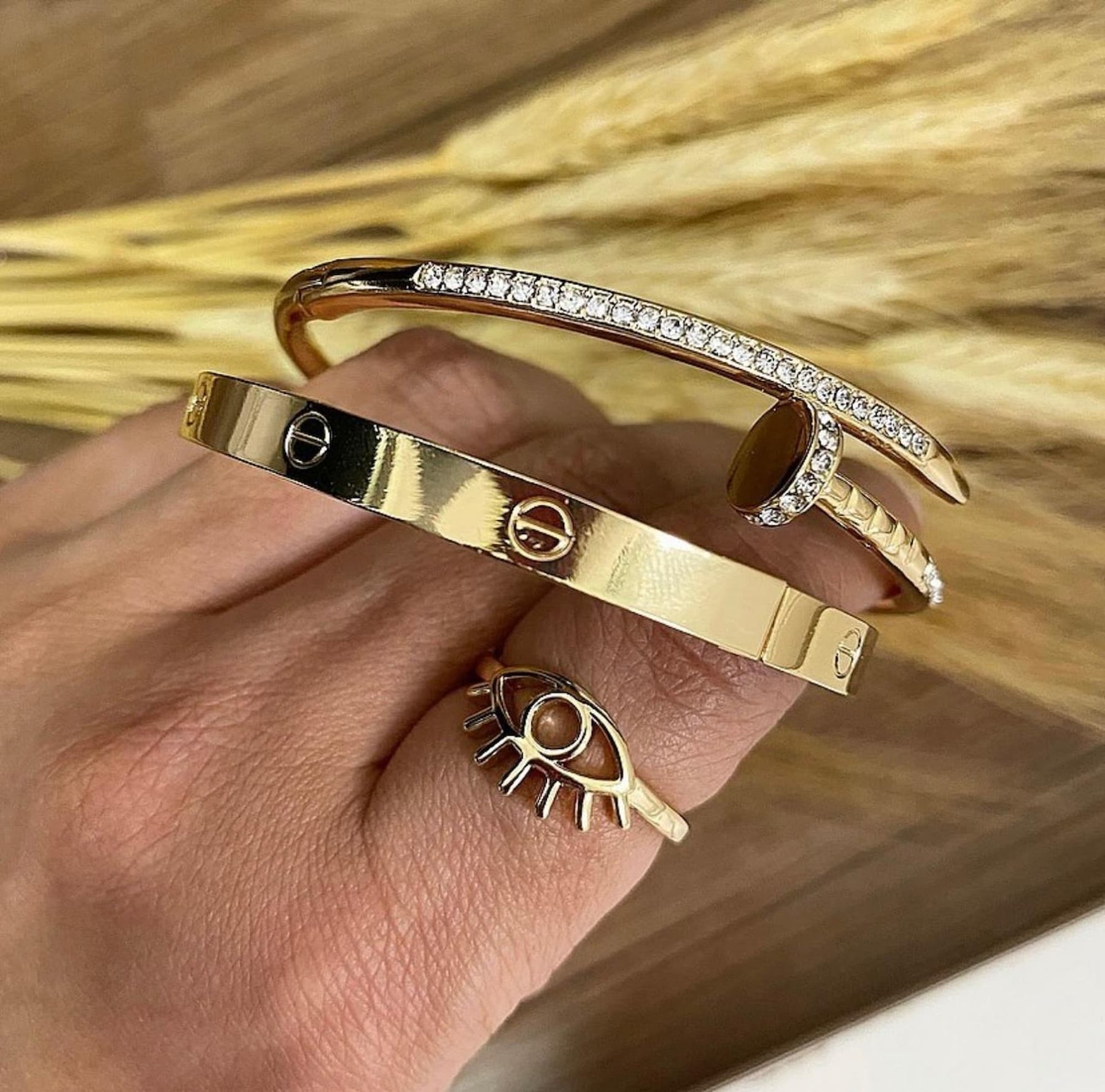 Bracelete Aço Inoxidável Articulável