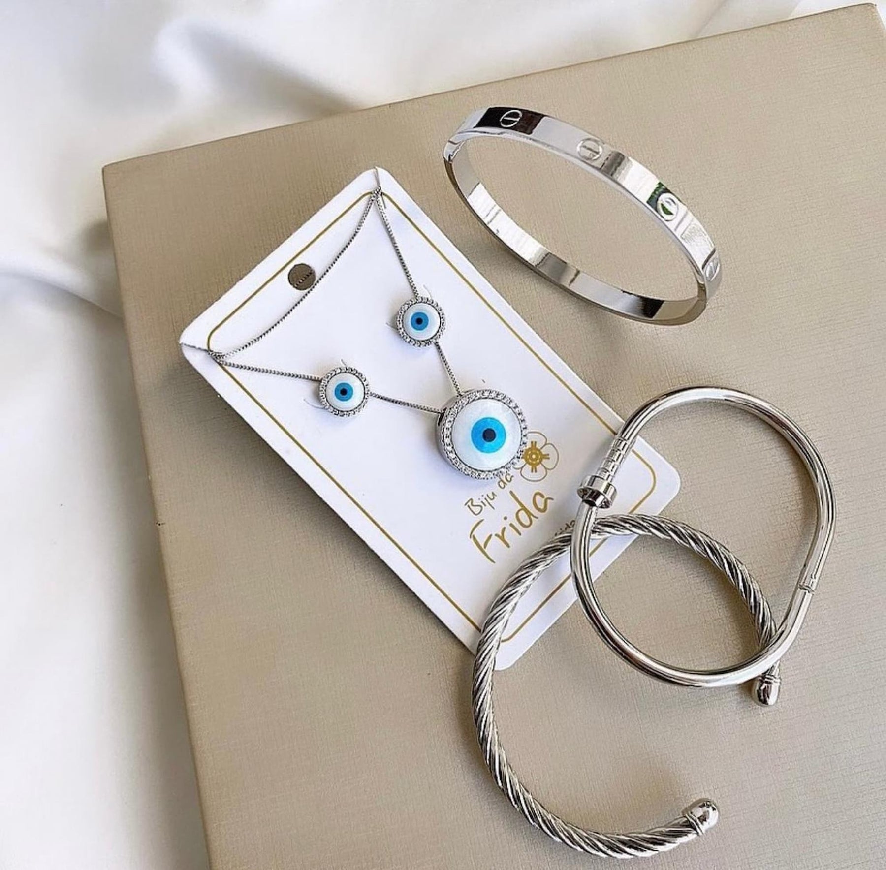 Bracelete Aço Inoxidável Articulável