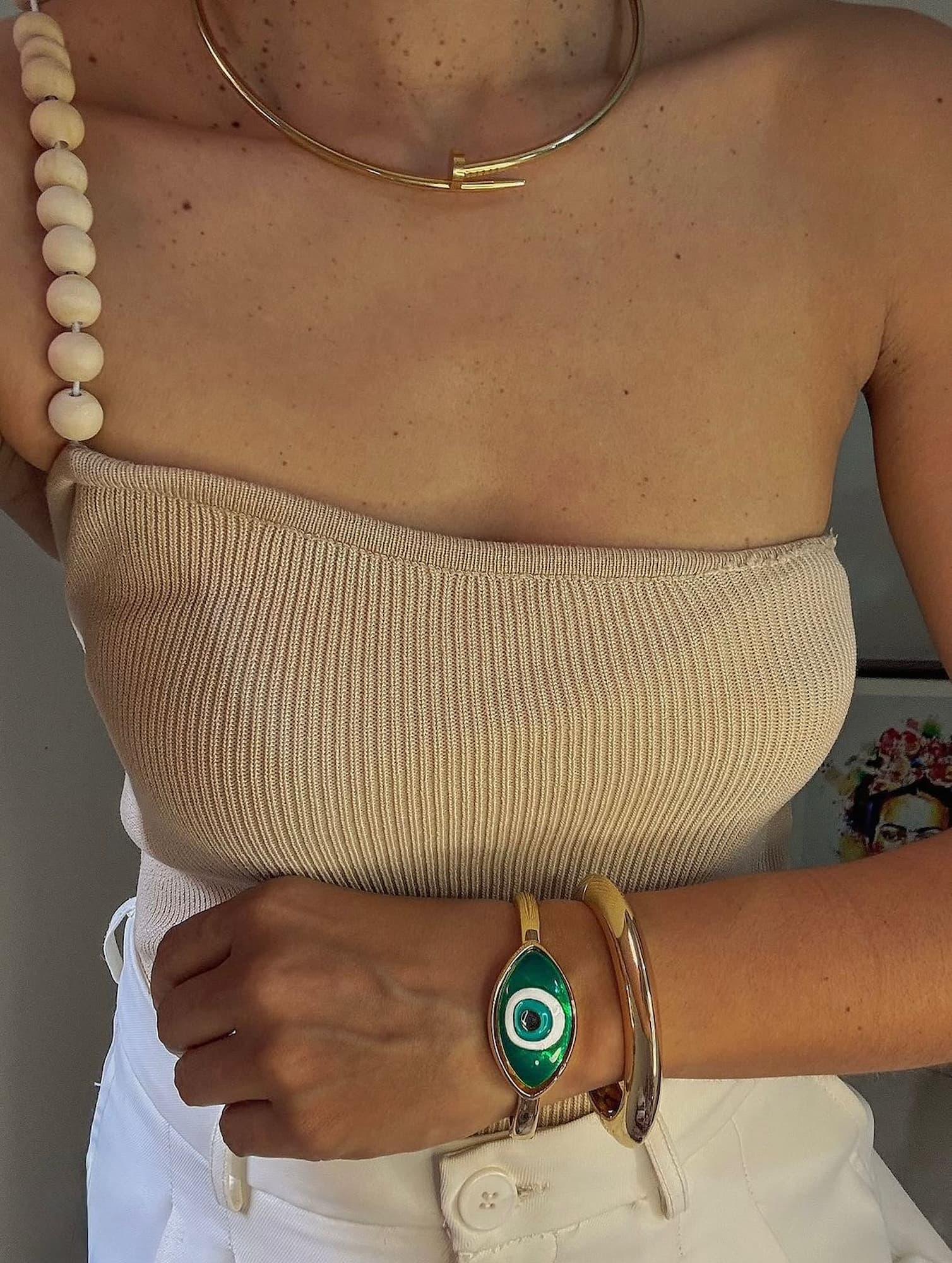 Choker Prego Dourado Inspiração