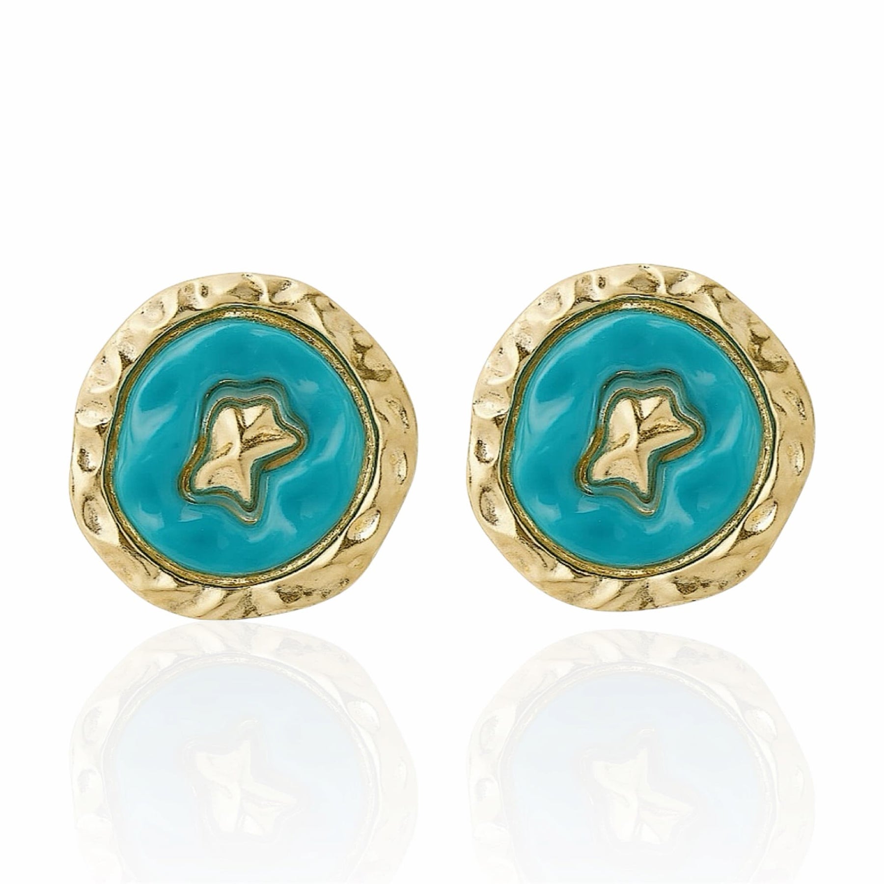 Brinco Resina Dourado
