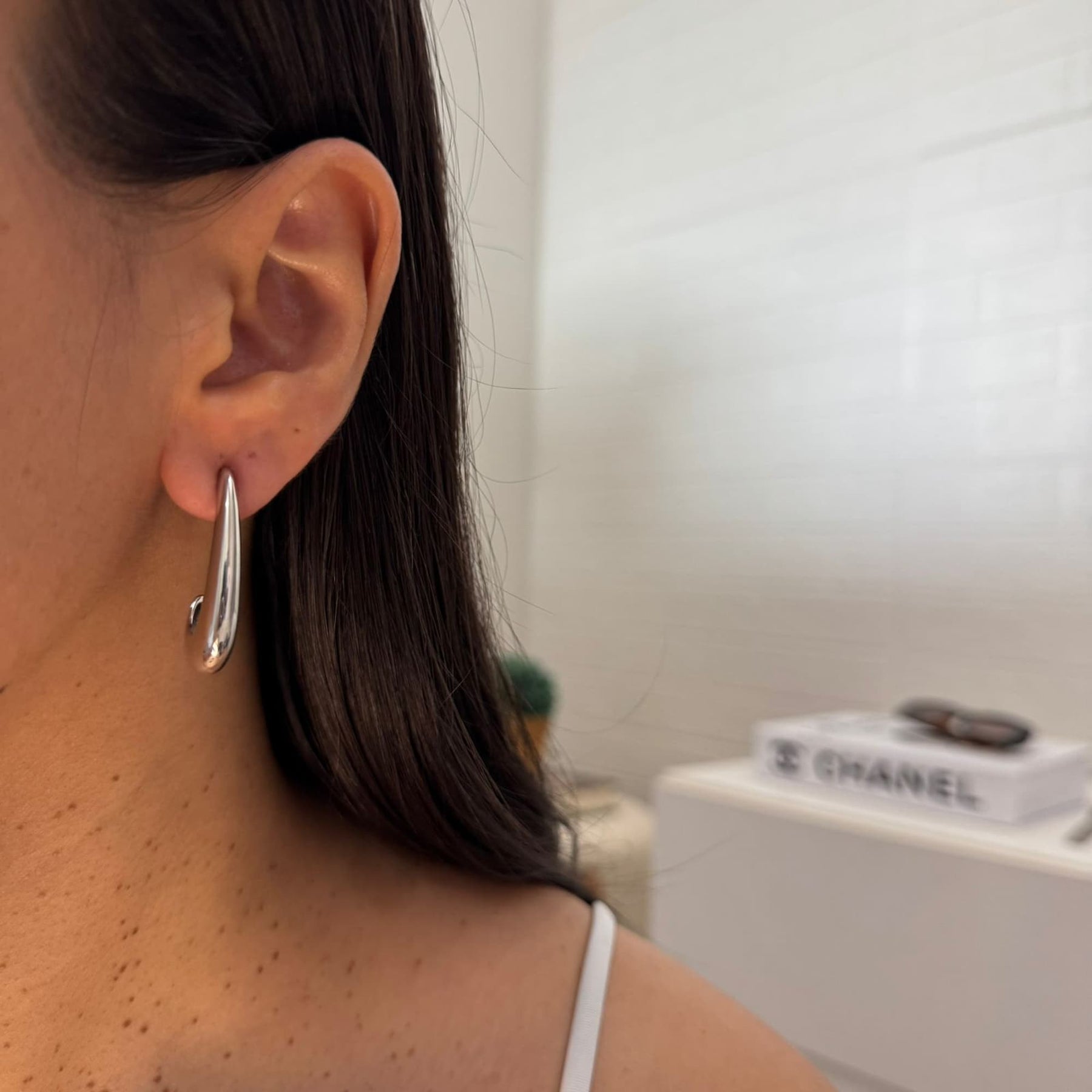 Brinco Gota Longo Liso