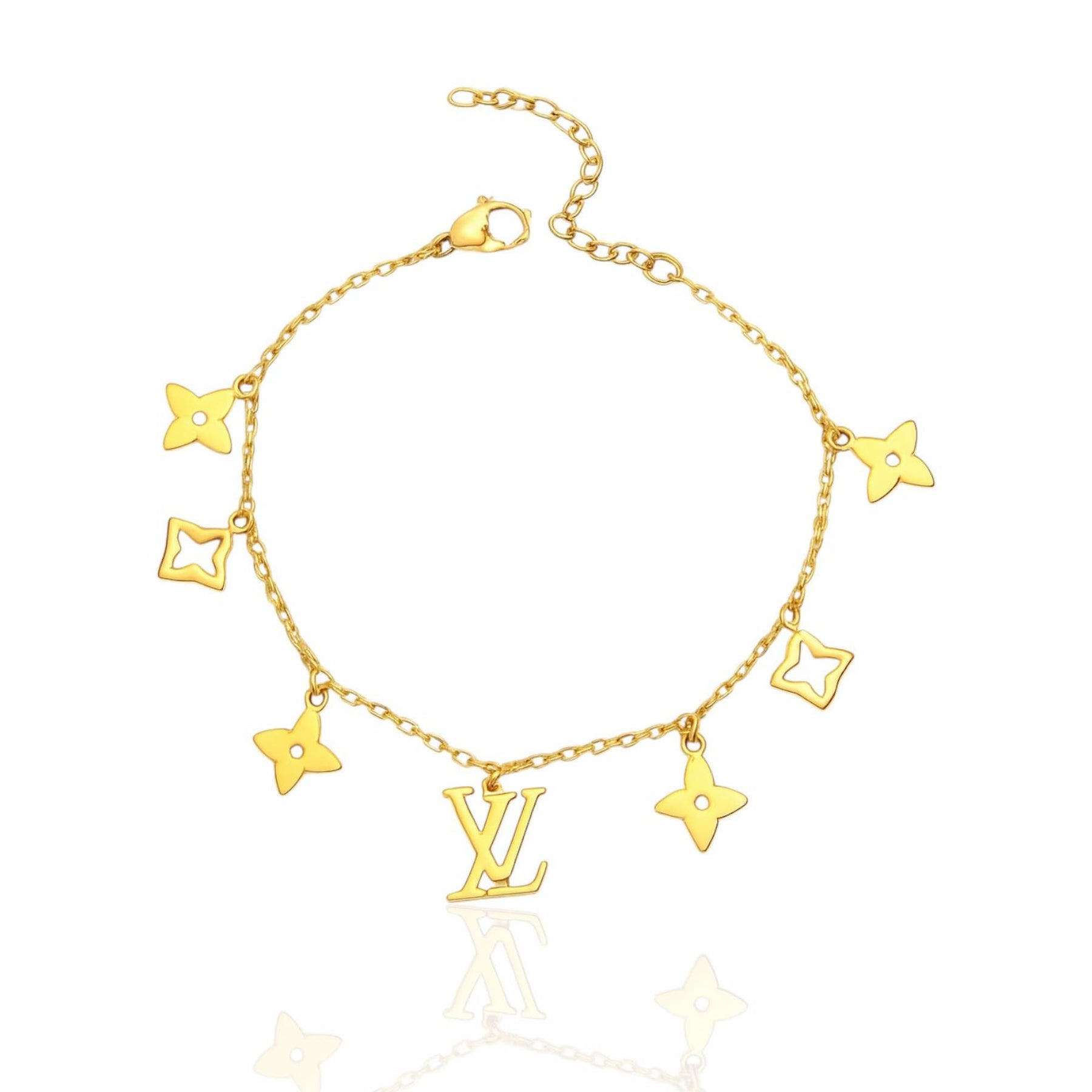 Pulseira Aço Inoxidável Inspired com Pingentes