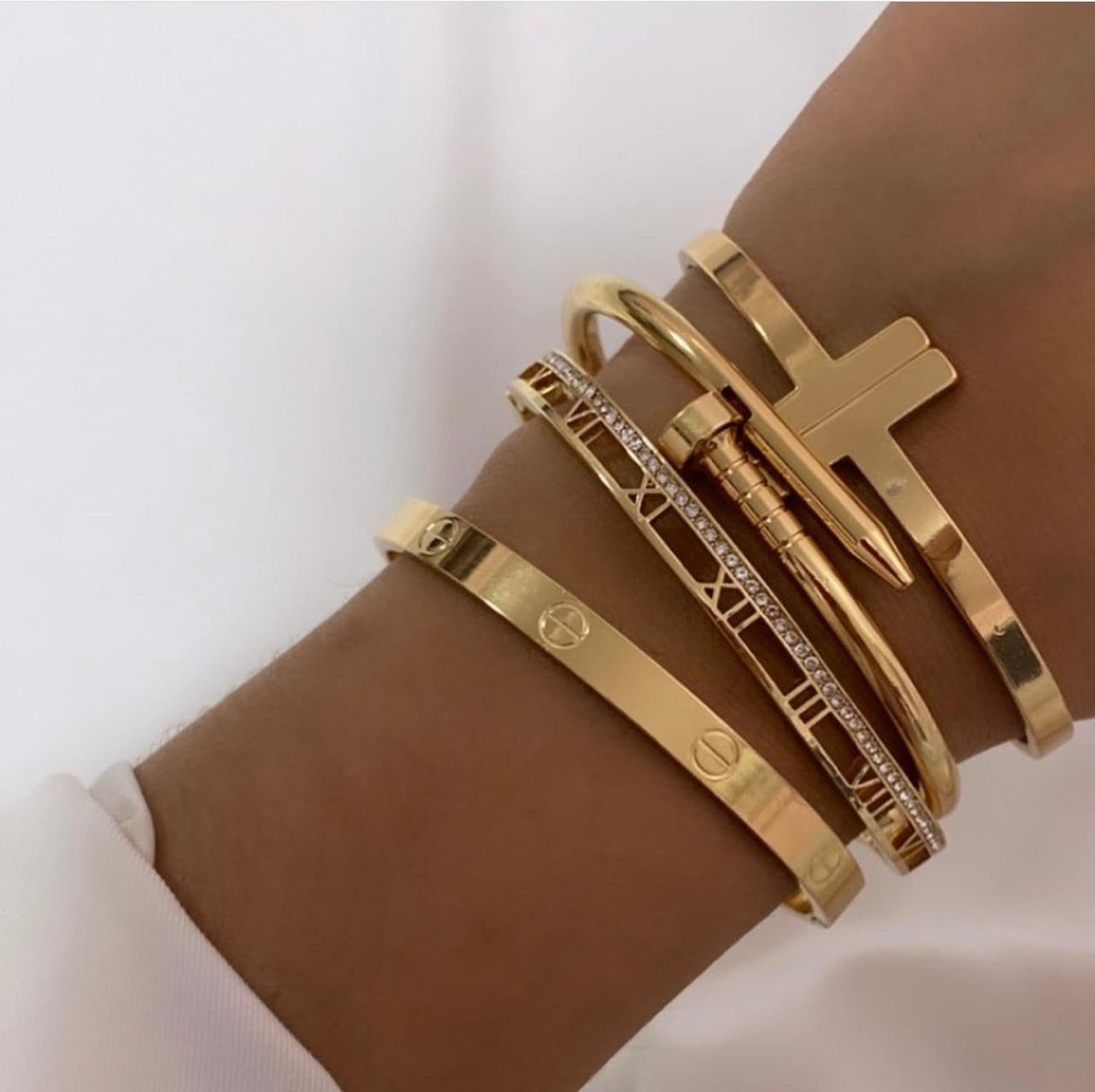 Bracelete Aço Inoxidável Articulável