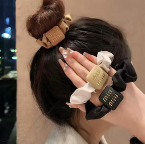 Scrunchies de cabelo Inspiração