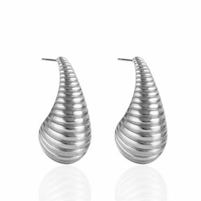 Brinco Gota Texturizada Ondulado
