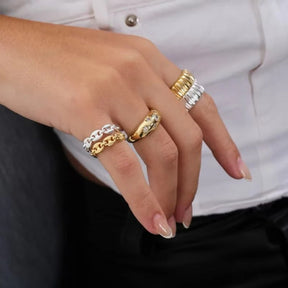 Anel Estrelas com Micro Zircônia Cravejadas