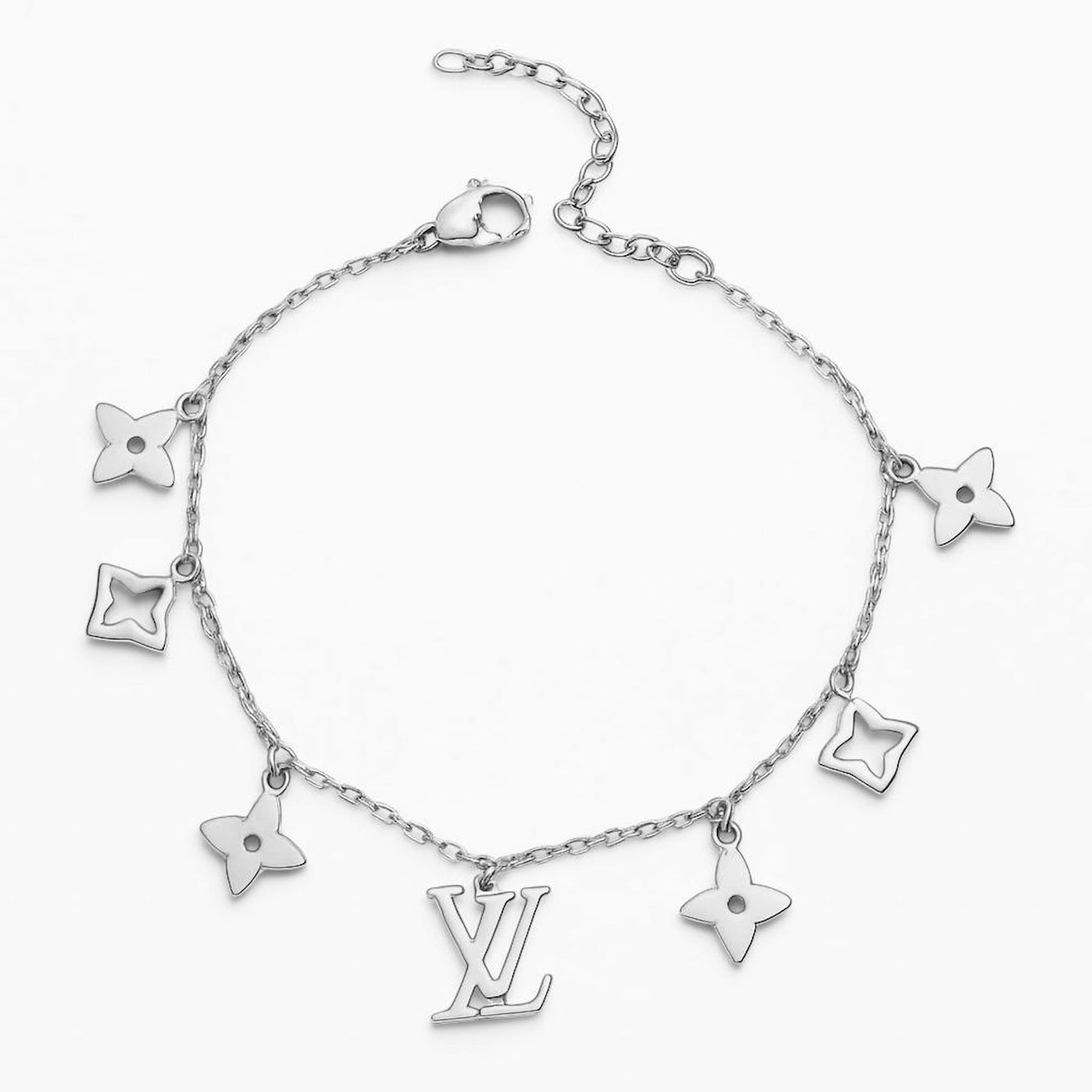 Pulseira Aço Inoxidável Inspired com Pingentes