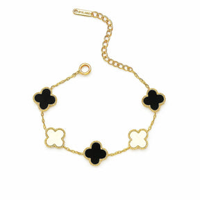 Pulseira Aço Inoxidável Inspired Cinco Trevos Resinado