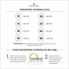 Anel de Elos Vazados Cravejado com Micro Zircônias Pavé
