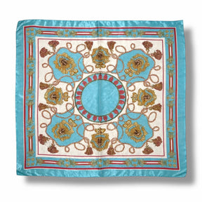 Lenço de Cetim Estampado 90x90cm