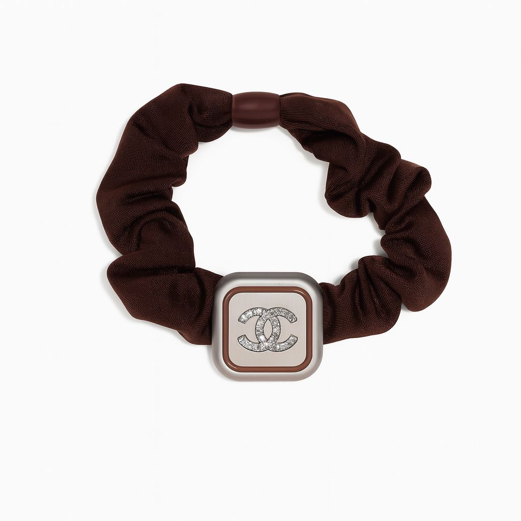 Scrunchies de cabelo Inspiração Cravejada Zircônia