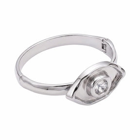 Bracelete Olho Navete com Ponto de Luz em Zircônia