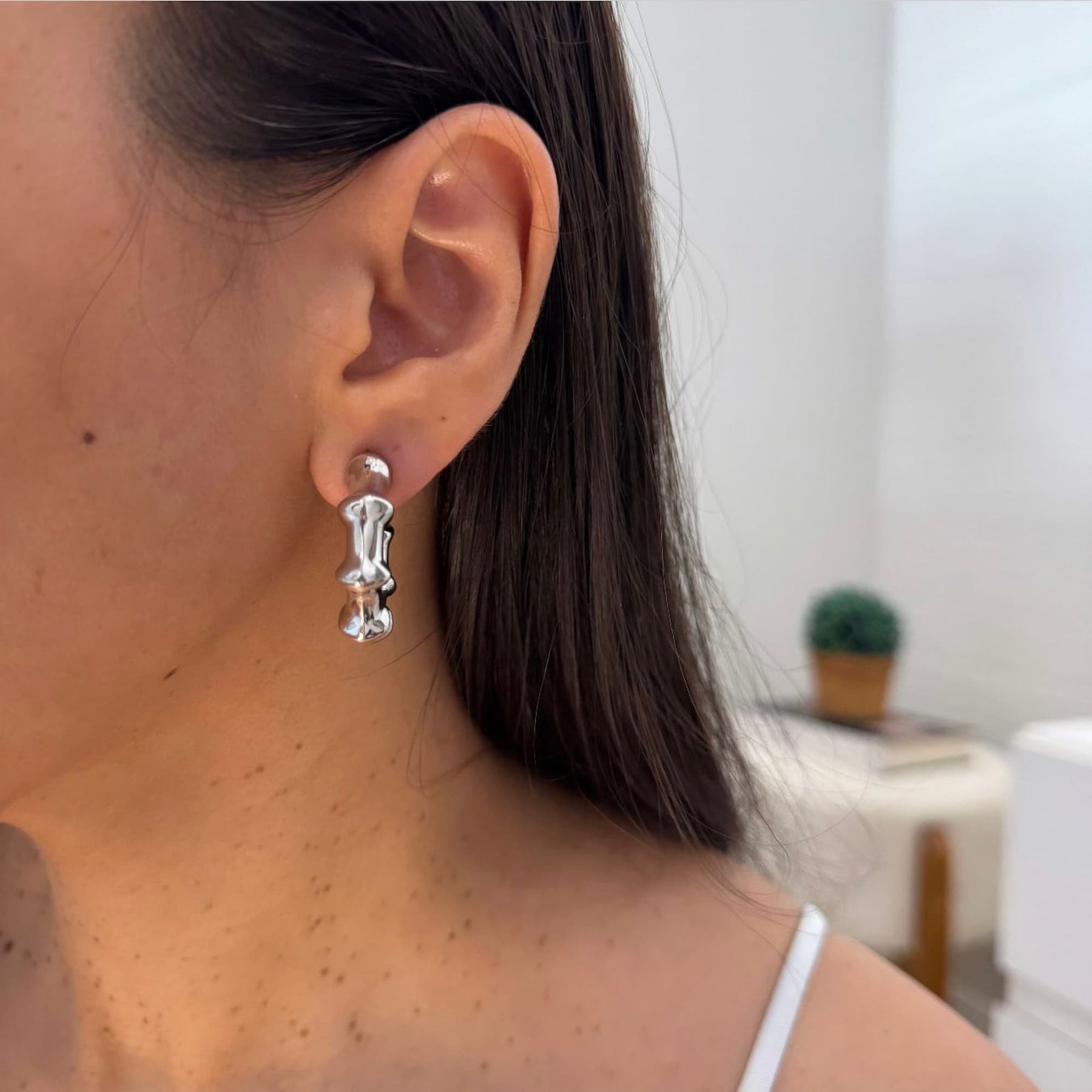 Brinco de Argola Bambu