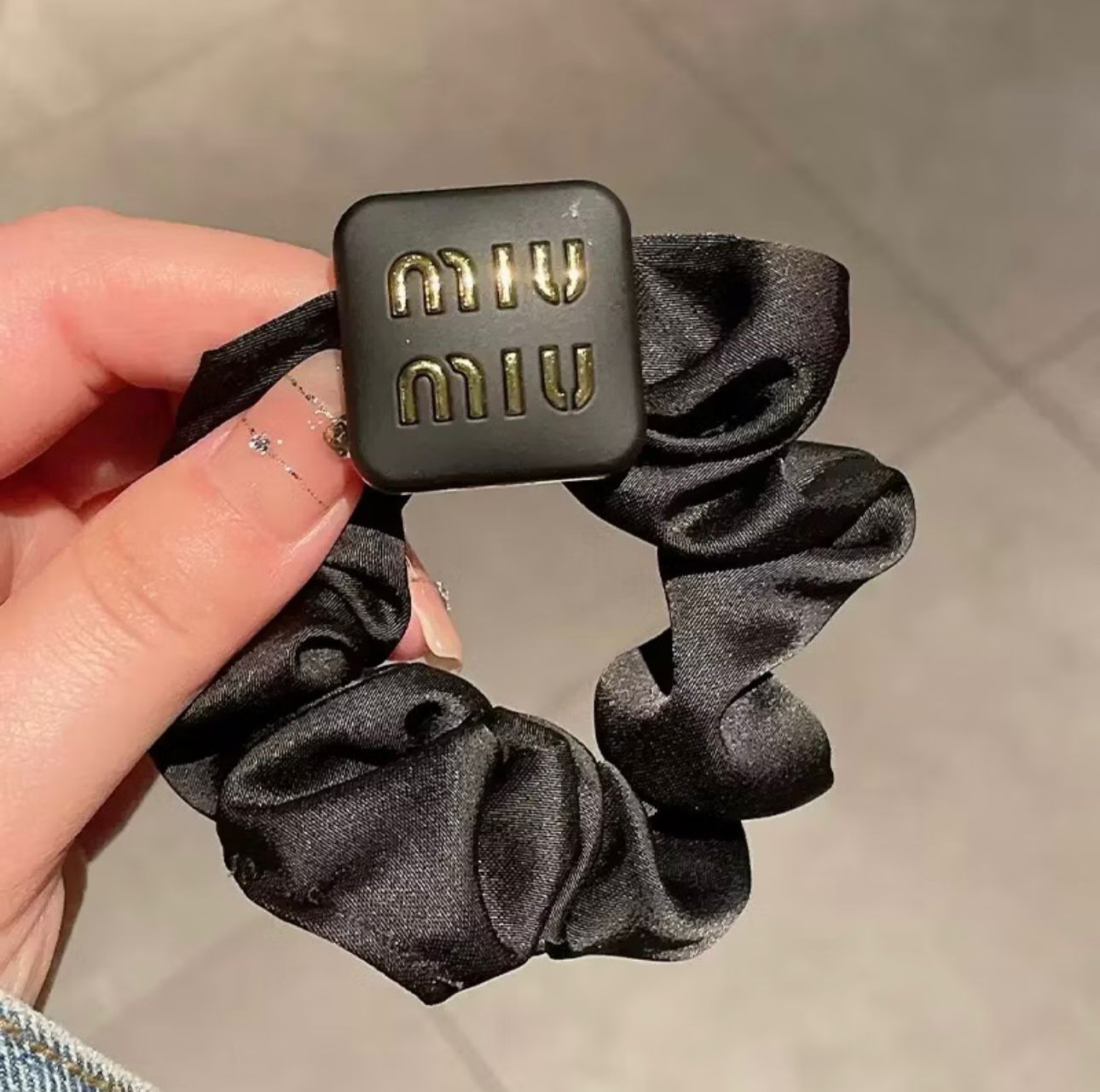 Scrunchies de cabelo Inspiração