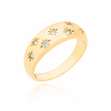 Anel Estrela Cravejado com Micro Zircônia