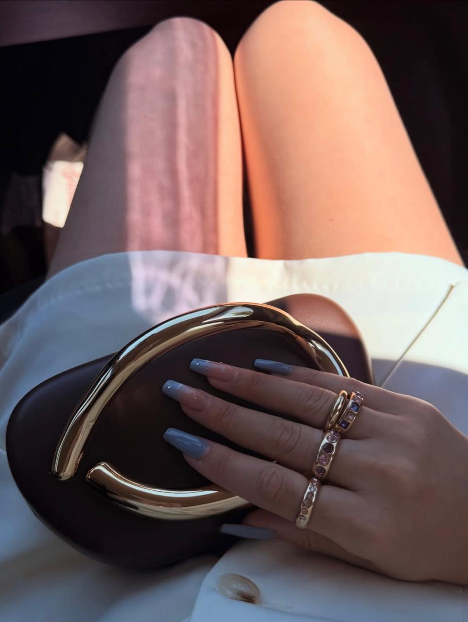 Jogo de Anel Cravejado com Zircônia Ametista e Rosa Tamanho 18