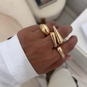 Anel Orgânico Essencial com Relevo