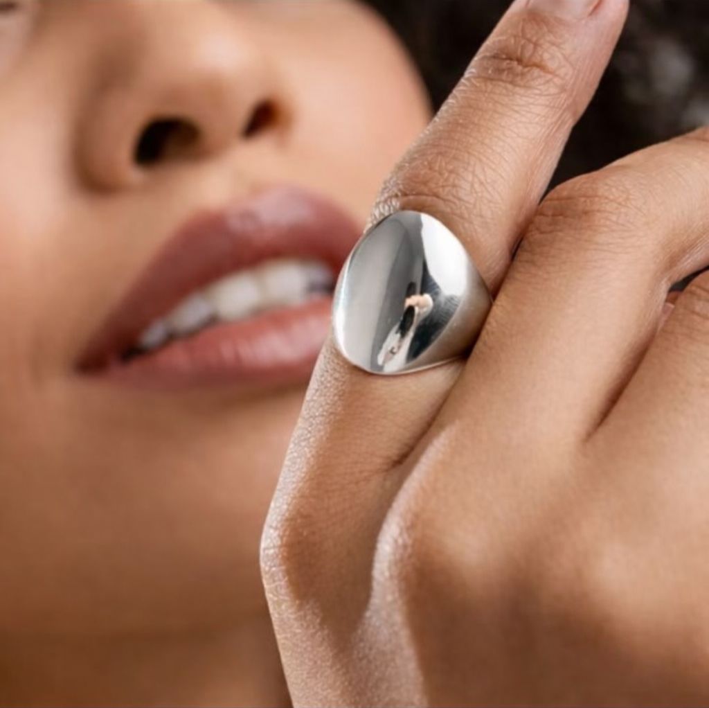 Anel Orgânico Abaulado Liso