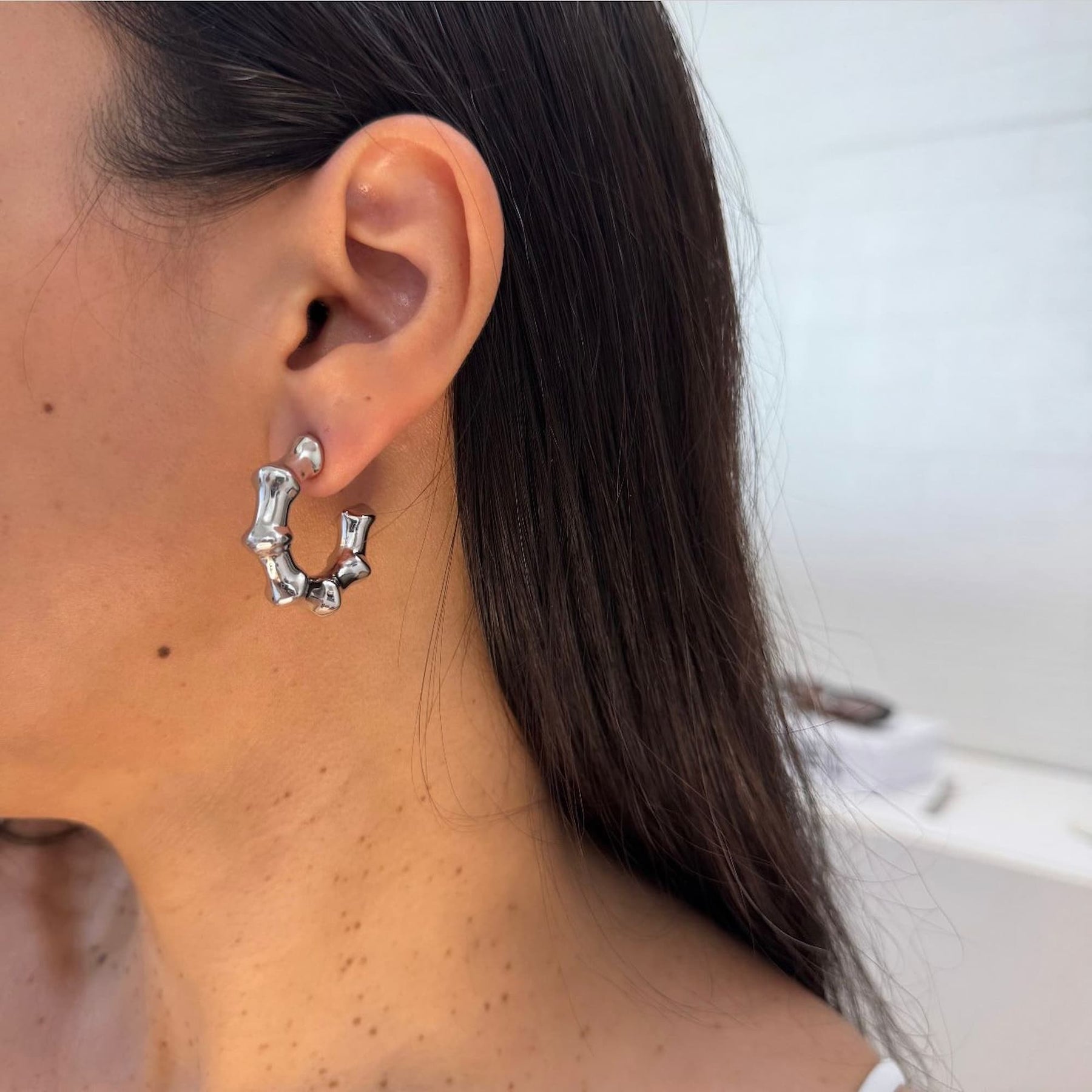 Brinco de Argola Bambu