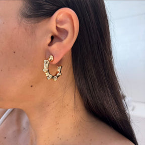 Brinco de Argola Bambu