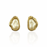 Brinco Pérola Barroca Dourado