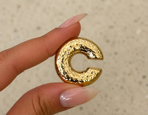 Piercing Fake Argola com Textura Martelada