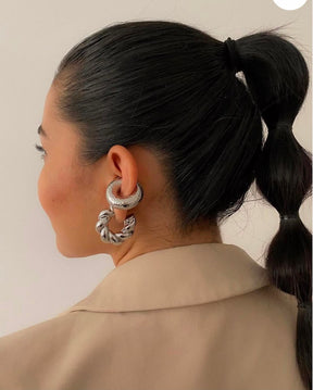 Piercing Fake Argola com Textura Martelada