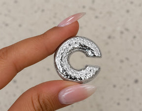 Piercing Fake Argola com Textura Martelada