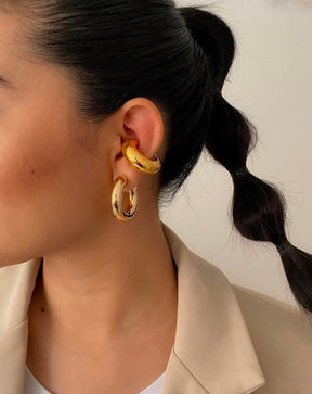Piercing Fake Argola com Textura Martelada