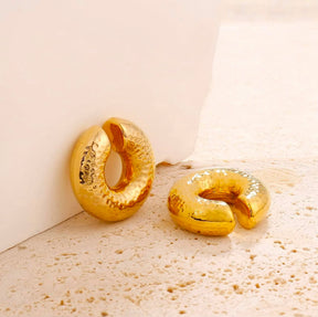 Piercing Fake Argola com Textura Martelada