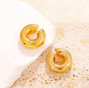 Piercing Fake Argola com Textura Martelada