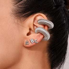 Piercing Fake Argola Textura Espiral
