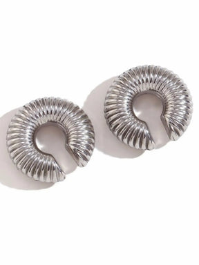 Piercing Fake Argola Textura Espiral