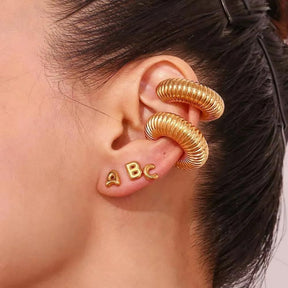 Piercing Fake Argola Textura Espiral