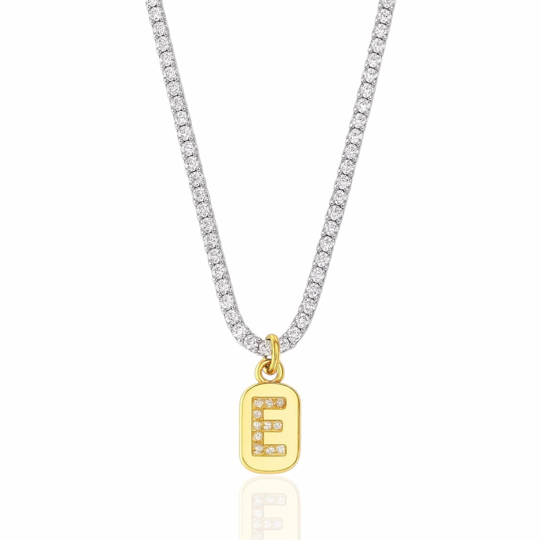 Colar Riviera com Pingente de Letra Inicial