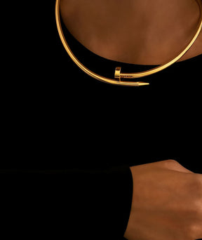 Choker Prego Dourado Inspiração