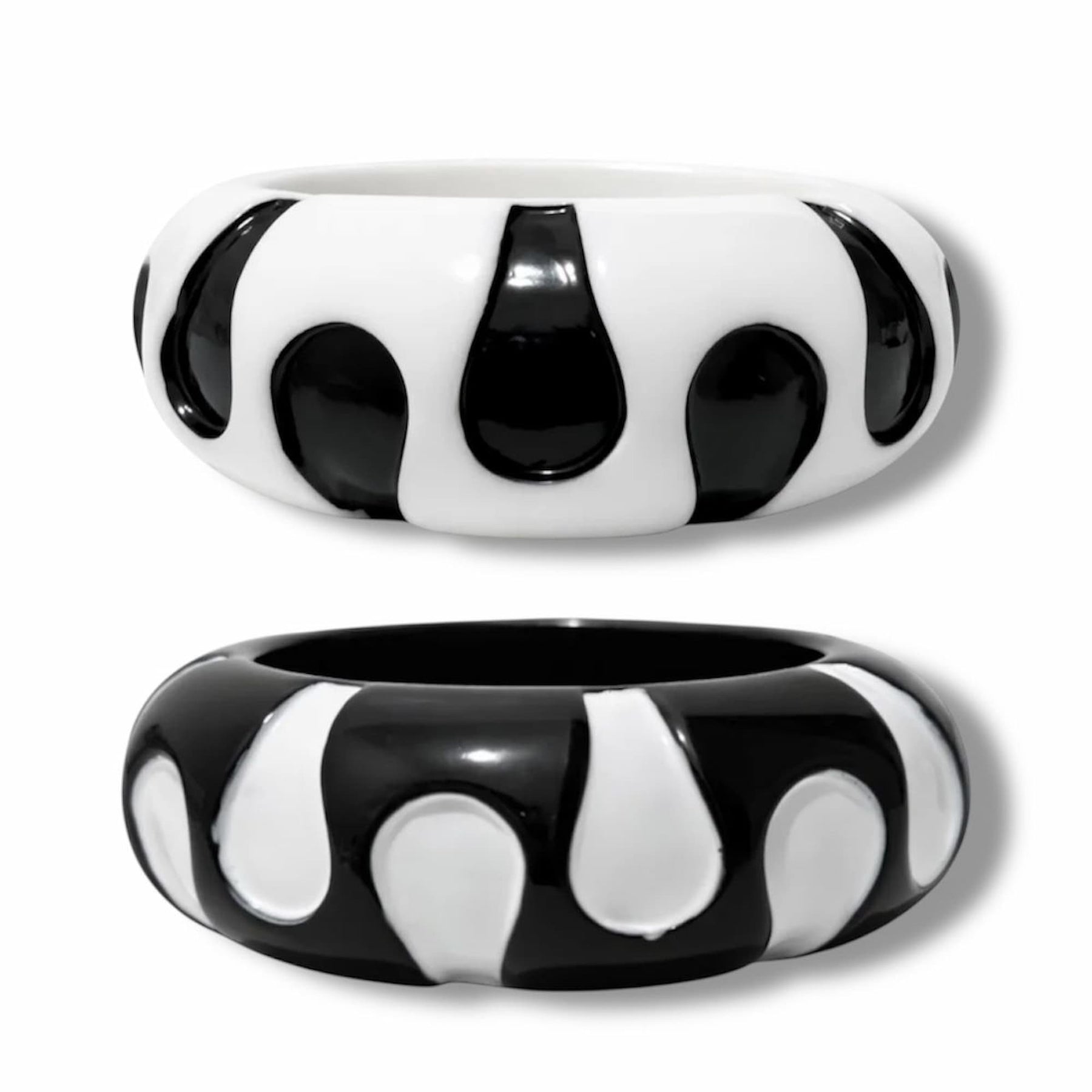 Kit 2 Braceletes em Resina Resistente com Estampa Inspiração