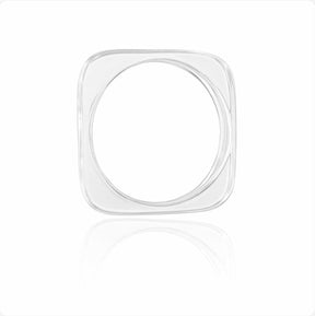 Bracelete Acrílico Transparente Quadrado