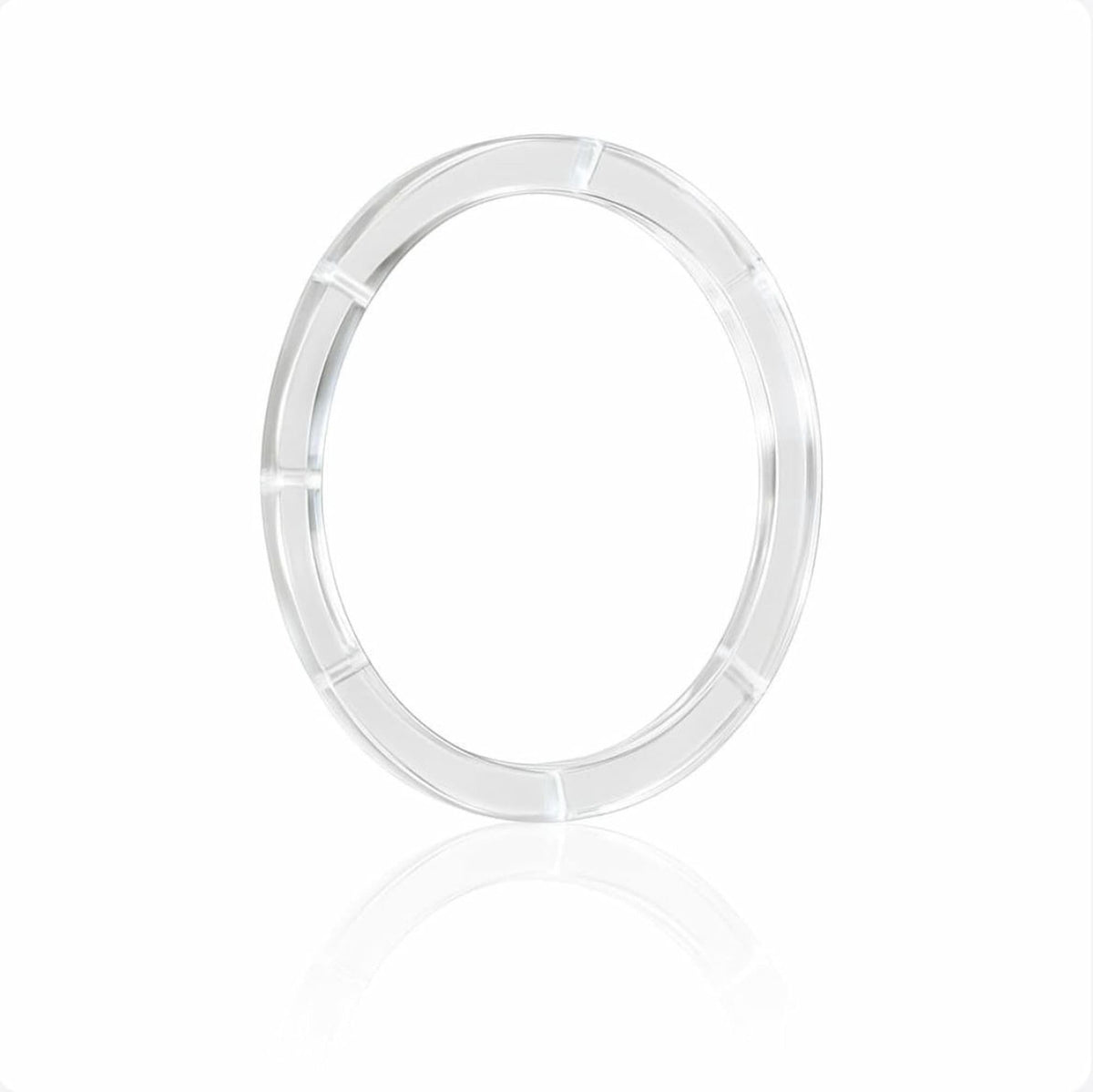 Bracelete Acrílico Transparente Redondo