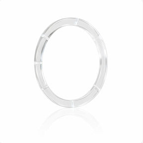 Bracelete Acrílico Transparente Redondo