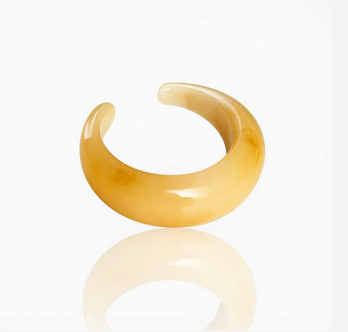 Bracelete Acrílico Bege