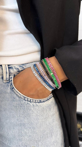 Pulseira Riviera com Zircônia Baguete