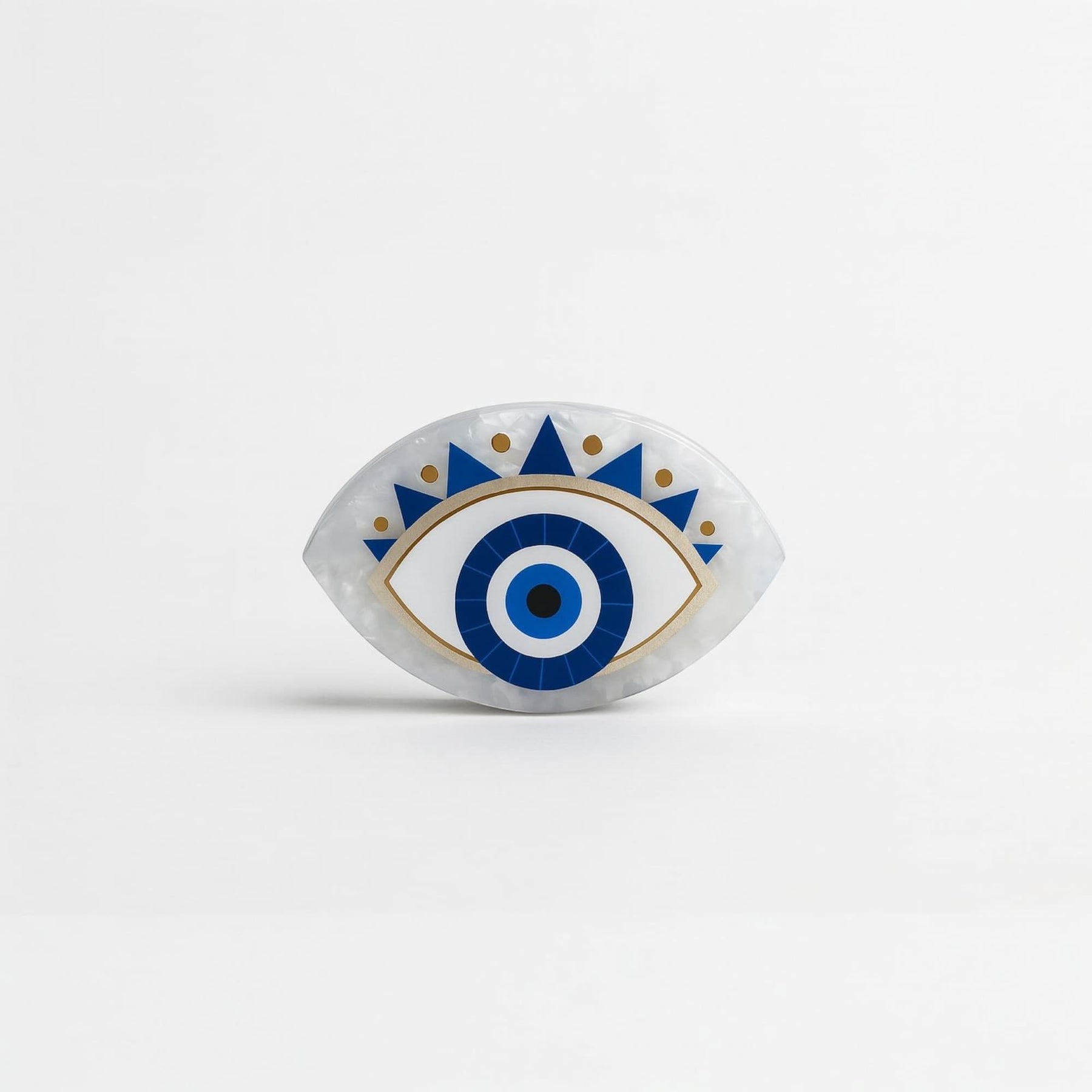 Presilha para Cabelo de Olho Grego em Acrílico