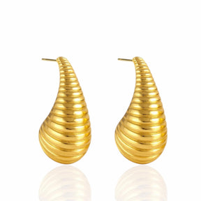 Brinco Gota Texturizada Ondulado