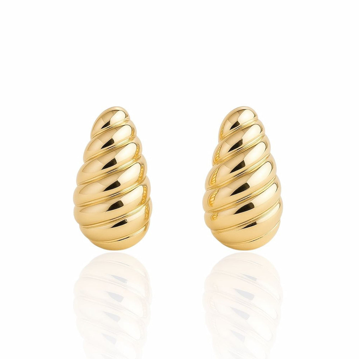 Brinco Gota Texturizado Reto