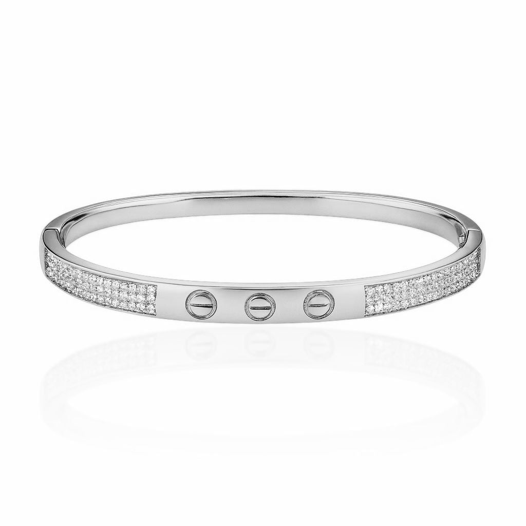 Bracelete Articulável Cravejado Cristal