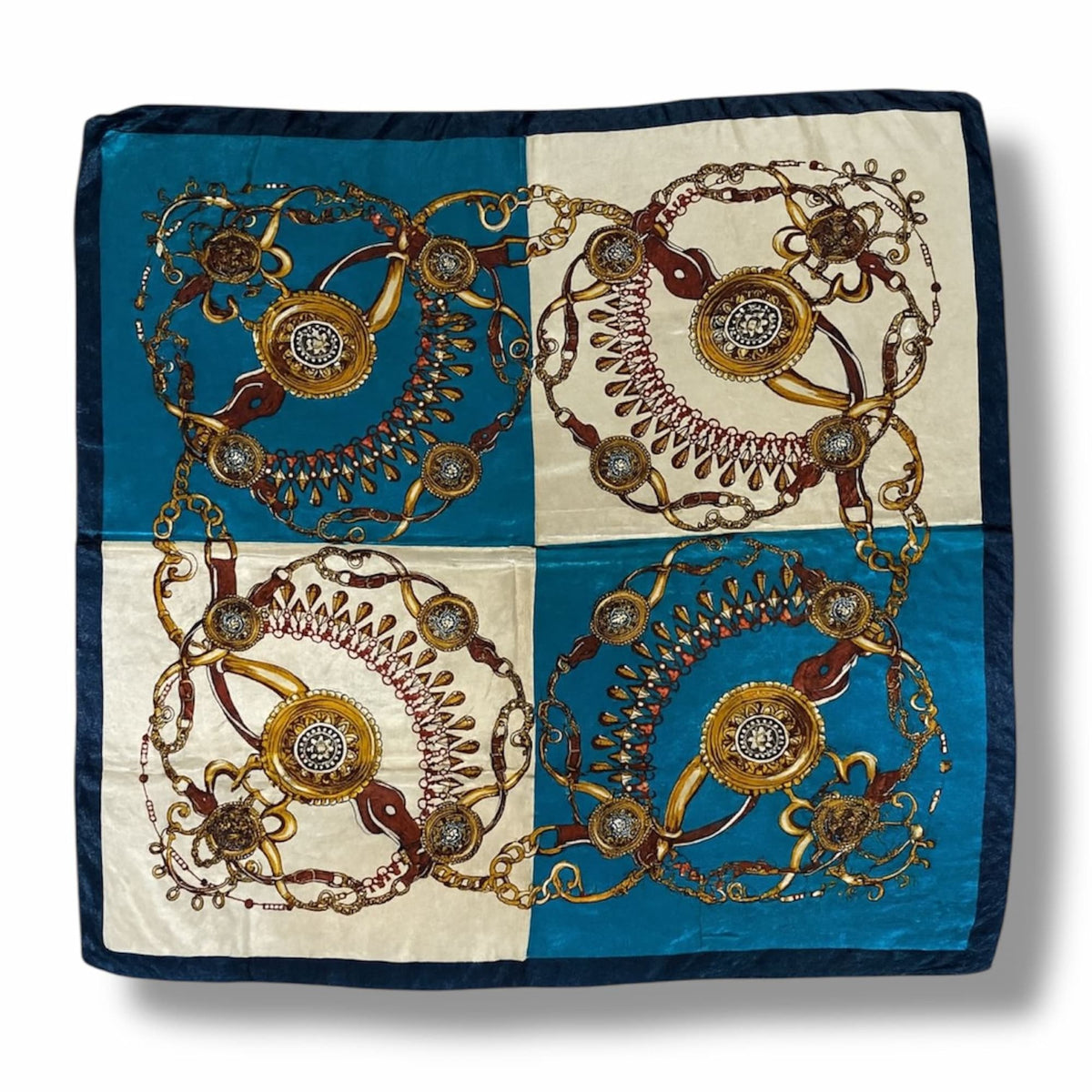 Lenço Estampado de Cetim 90x90cm