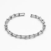 Bracelete Elos Rígido Inspiração de Metal